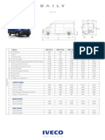 Daily Van Specification Sheet