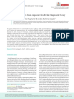 Health Effects From Exposure To Dental Diagnostic X-Ray: Environmental Health and Toxicology