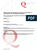 Effective Grain Size Distribution Analysis for Interpretation of Tidal-Deltaic Facies West Bengal Sundarbans