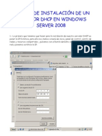 Manual DHCP Windows Server 2008