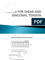 Design For Shear and Diagonal Tension1