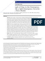 Decreasing Length of Stay in The Emergency Department With A Split Emergency Severity Index 3 Patient Flow Model