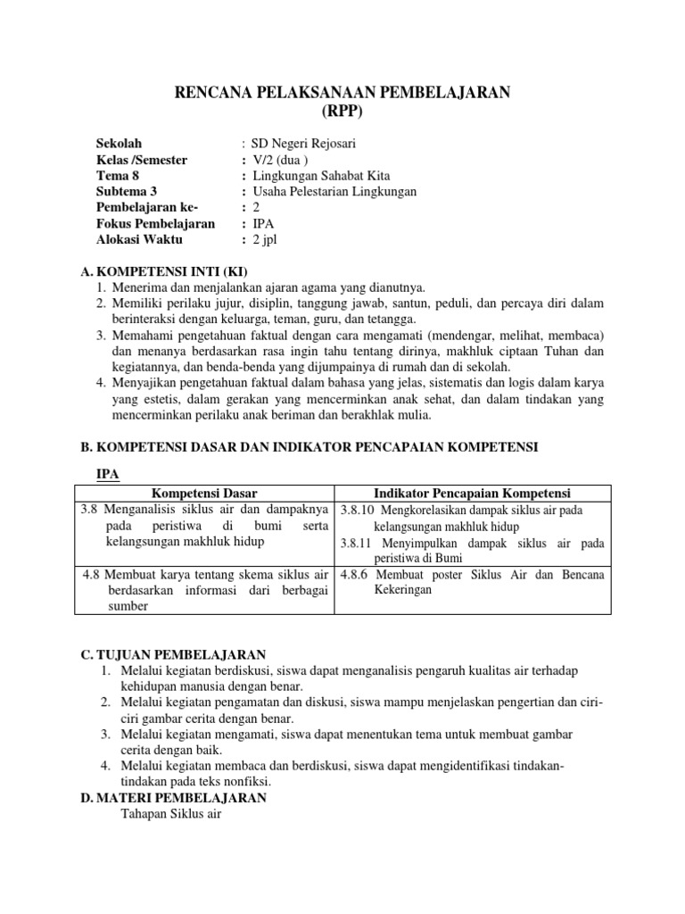 Contoh Soal Hots Ipa Sd Kelas 5 Siklus Air Ilmusosial Id