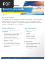 Docker Fundamentals: Course Description