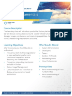 Docker Fundamentals: Course Description