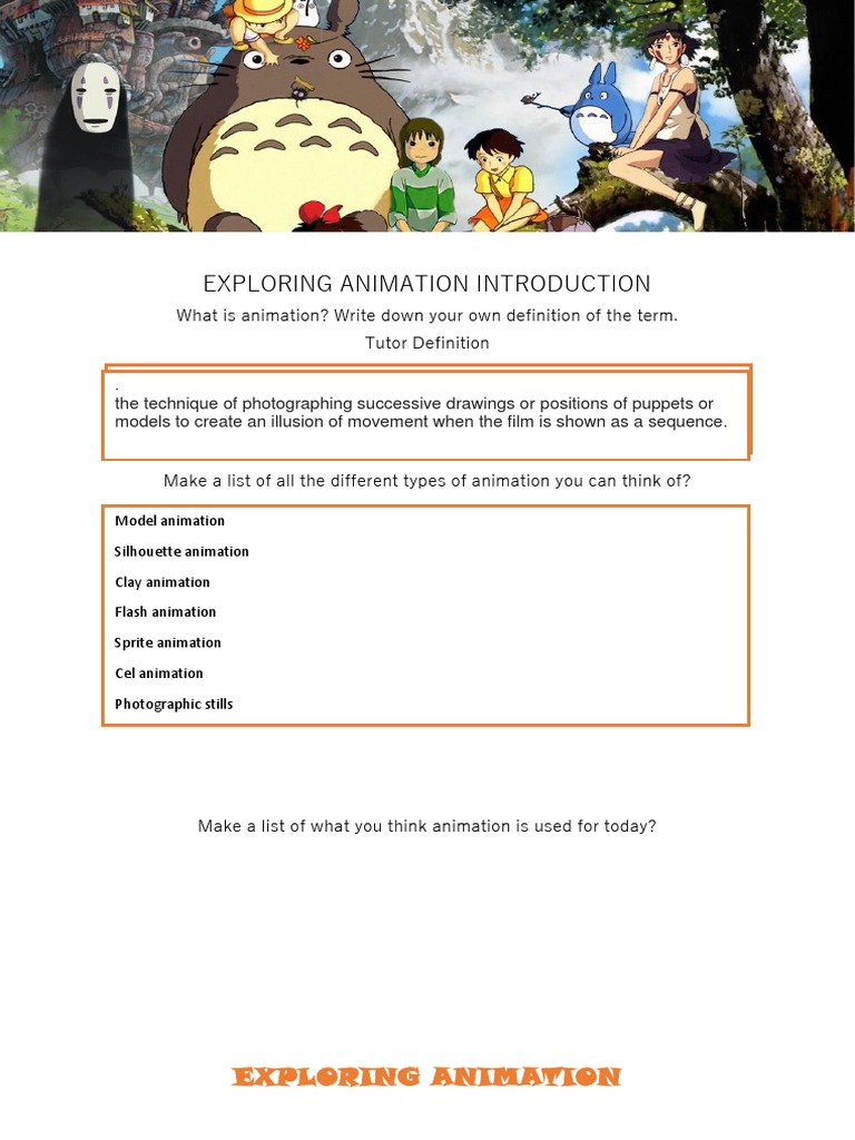 Exploring Animation 1 Final | PDF
