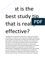 What Is The Best Study Tip That Is Really Effective?