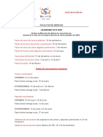 Calendario-19-20 FACULTAD de DERECHO - Modificación Adelantada - 2