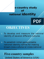 A Five-Country Study of National: Identity