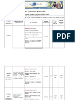 Centro Agroindustrial-Regional Meta: Schedule of The Course - Cronograma Del Curso