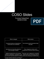 COSO Slides: Yuvaraaj Velayutham MANA181049