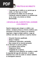 POLITICAS DE CREDITO  Crédito  Pagos