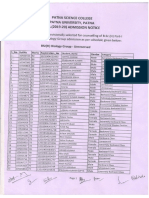 BSC Part I Session (2019-20) Counselling and Admission Program