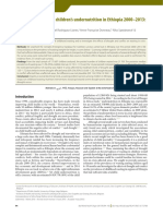 Drought, Conflict and Children's Undernutrition in Ethiopia 2000-2013: A Meta-Analysis