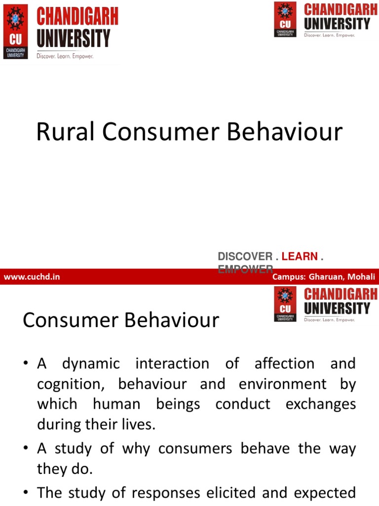 12rural Consumer Behaviour | PDF | Career & Growth | Business