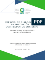 Espacio de Dialogo Para La Educacion en Contextos de Encierro 2018
