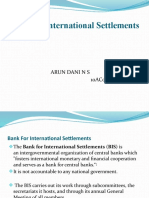 Bank For International Settlements: Arun Dani N S 10AC05