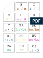 Letras y Sílabas para Combinar