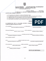 Examenes Modelo Ingreso - Castellano PDF