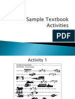 Sample Textbook Activities