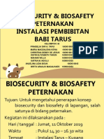 BIOSECURITY & BIOSAFETY PETERNAKAN