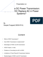 High-Voltage DC Power Transmission: Should HVDC Replace AC in Power Systems?