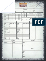 Warhammer Fantasy Roleplay Fourth Edition Character Sheet PDF