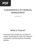 Fundamentals of Financial Management