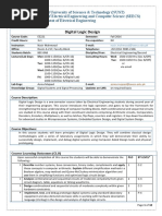 Course Outline - Digital Logic Design