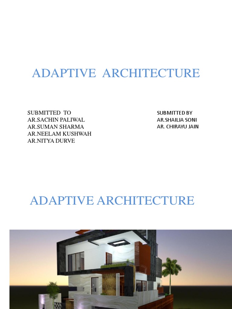 Adaptive Architecture | PDF | Design | Engineering