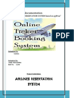 Major Project Documentation: Airlines Reservation System