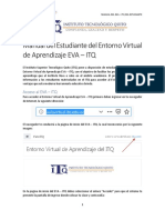 Manual Del Estudiante Del Entorno Virtual de Aprendizaje EVA ITQ