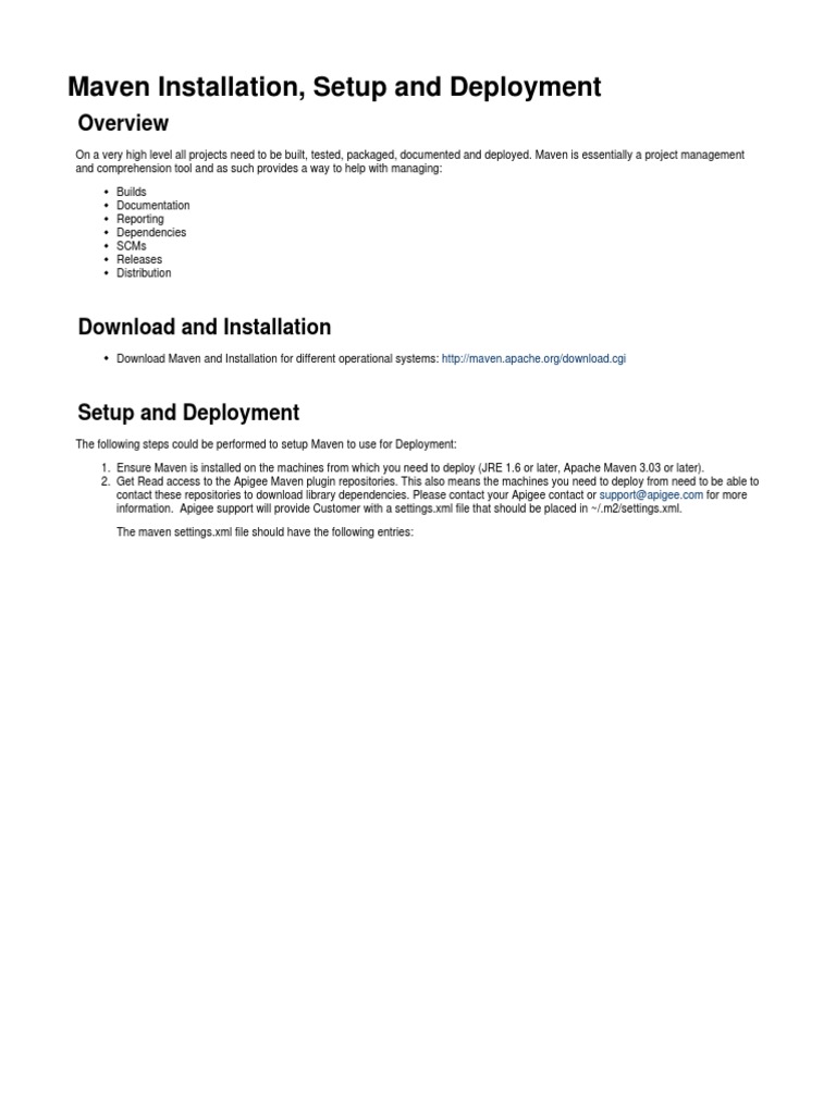 Maven Installation and Deployment Guide | PDF | X Path | Information ...