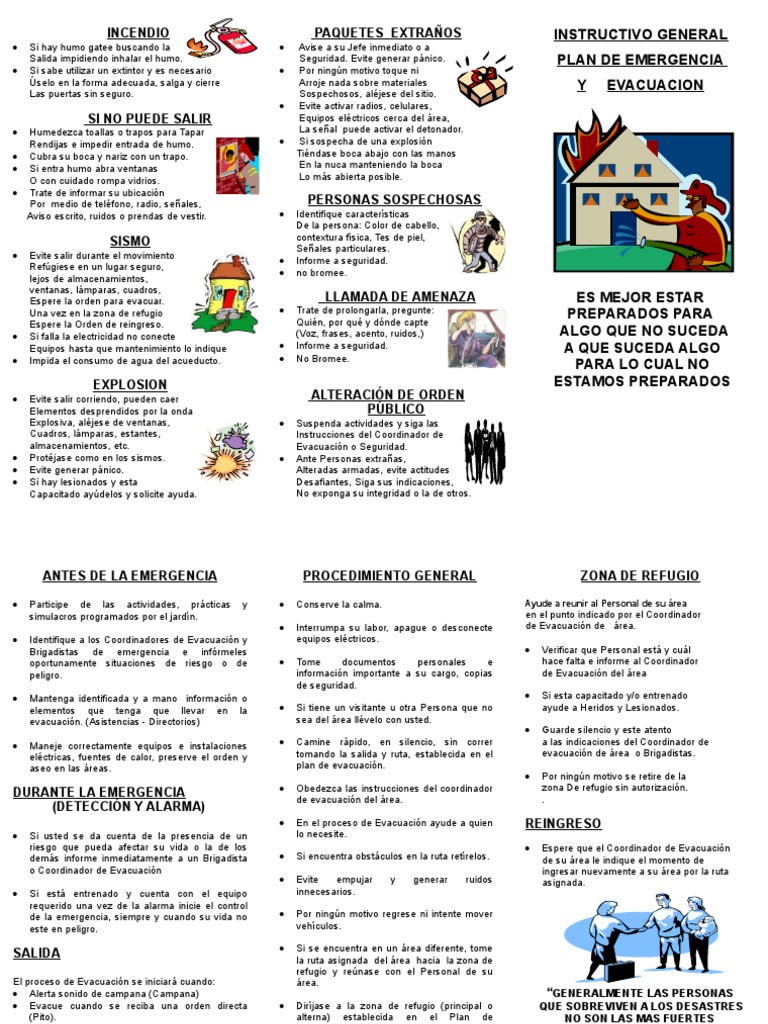 Plan de Emergencia y Evacuación | PDF | Violencia | Naturaleza