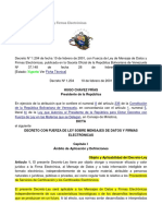 Ley Sobre Mensajes de Datos y Firmas Electronicas #1204