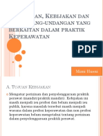 3.peraturan, Kebijakan Dan Perundang-Undangan Yang Berkaitan Dalam