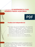 Pruebas de Independencia para Números Pseudo Aleatorios