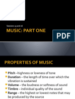 Properties, Mediums and Instruments of Music