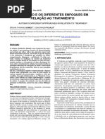 O Autismo e Os Diferentes Enfoques em Relaçao Ao Tratamento