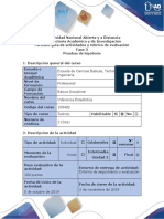 Guía de Actividades y Rúbrica de Evaluación -Fase 3- Prueba de Hipotesis