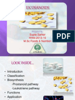 Eicosanoids: Classification, Biosynthesis and Functions