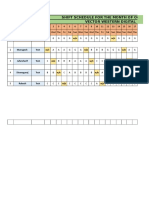 Shift Schedule For The Month of October '19 Vector Western Digital