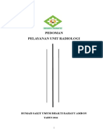 Pedoman Pelayanan Radiologi Revisi, (Denah Ruangan Belum Dibuat)