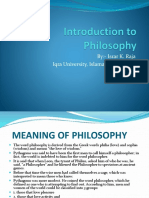 Introduction To Philosphy