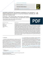 Scientia Horticulturae: Solanum Lycopersicum in Response To Low PH and Aluminum Availability and