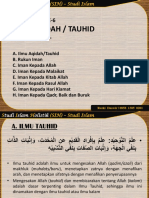 Ilmu Aqidah / Tauhid: - Rezki Daswir