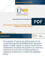 Sistema Nacional de Educación Permanente: Tutorial Informe de Calificaciones