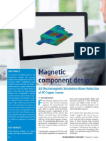 Magnetic Component Design: 3D Electromagnetic Simulation Allows Reduction of AC Copper Losses