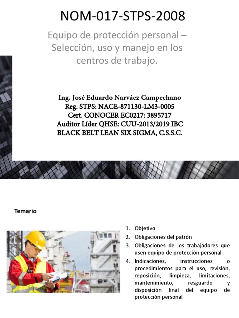 Nom 017 STPS 2 | PDF | Contaminación