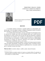 Territorio Urbano Poder Conflito e Desenvolvimento Uma Visao Sociologica